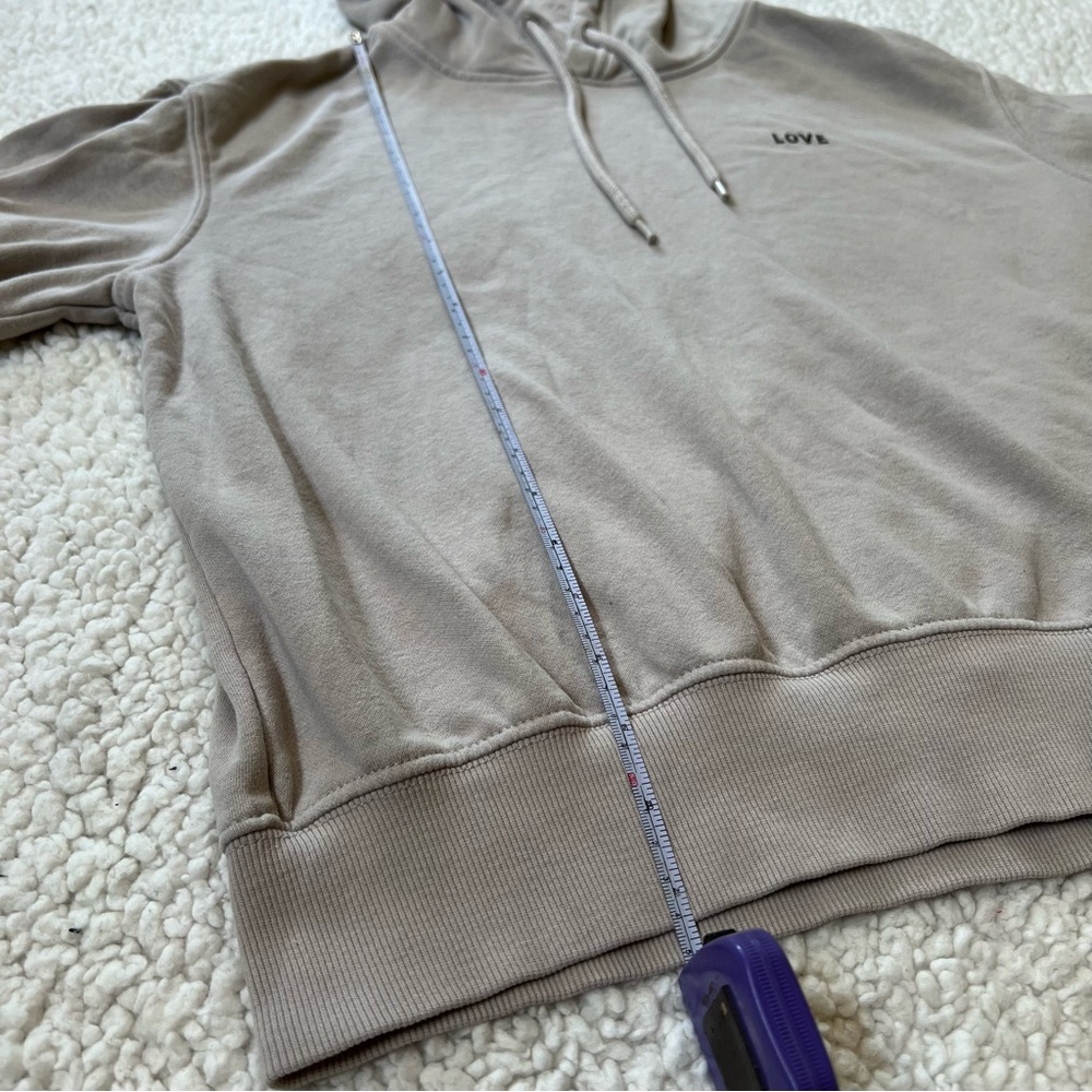 H&M Light  Beige Sweatshirt Hoodie - Picture 7 of 7